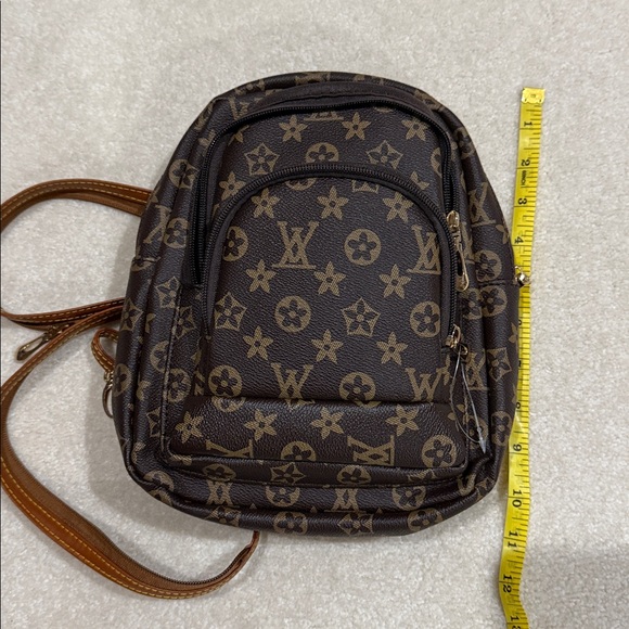 Brown Monogram Women's Backpack - Picture 7 of 8